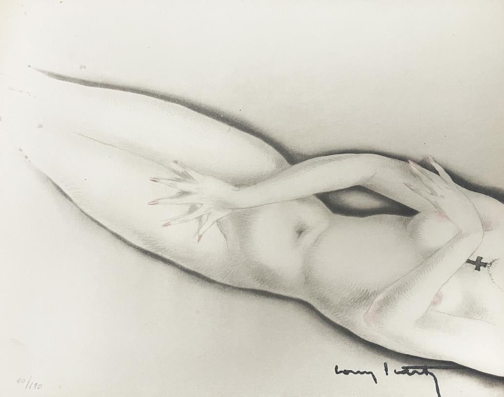 Louis Icart - Virgin Breasts: Artist: Louis Icart Title: Virgin Breasts Dimensions: 8 1/2in. by 10 1/2in. Edition: From the rare limited edition of 190 Suite: La Vie Des Seins Medium: Original gravure etching on paper with hand