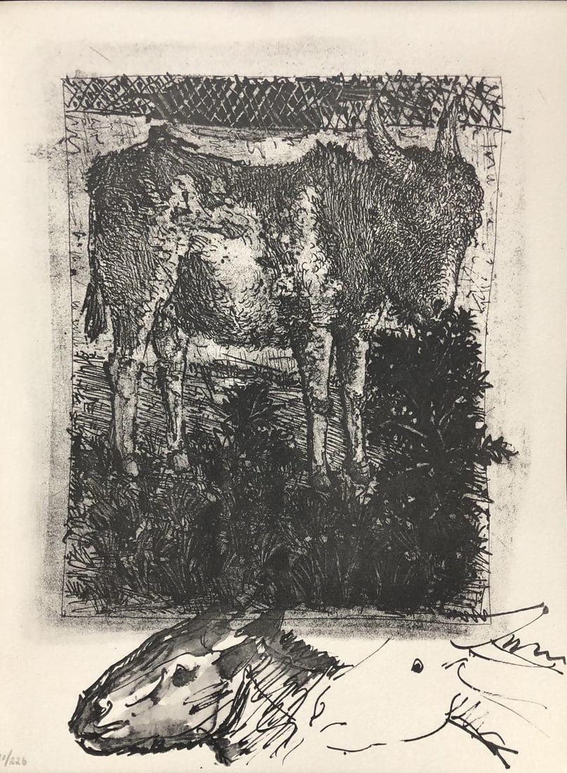 Pablo Picasso (After) - Anes sur une planche gravee (1 of 1)