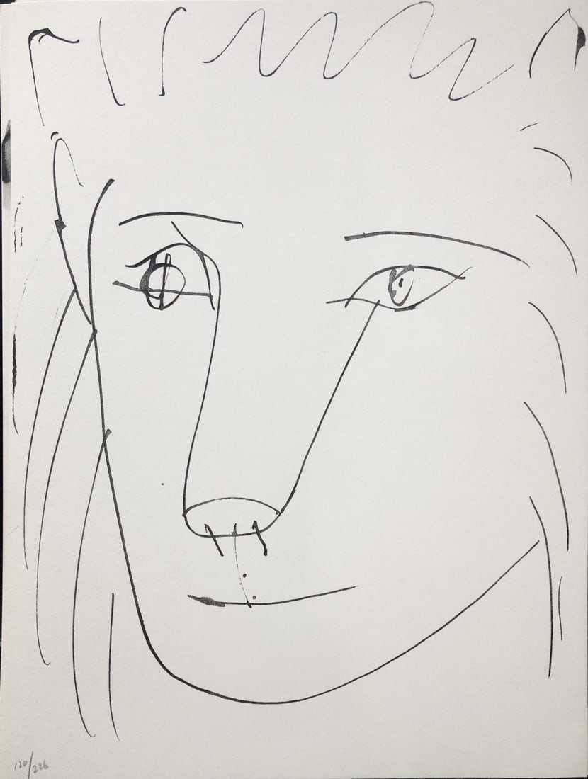 Pablo Picasso (After) - Tete de lion: Artist: Pablo Picasso (After) Title: Tete de lion Year: 1957 Dimensions: 14 .5in. by 11in. Edition: From the rare limited edition of 226 Suite: 40 Dessins de Pi