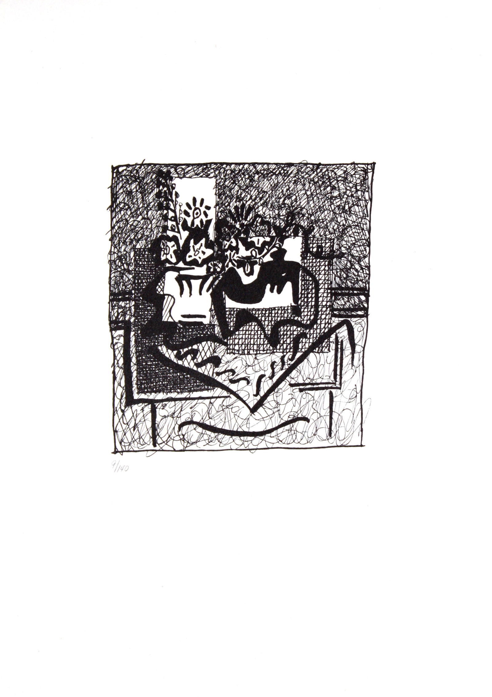 Pablo Picasso - Untitled from Nouveau Cercle Parisien: Artist: Pablo Picasso Title: Untitled from Nouveau Cercle Parisien du Livre Year: 1955 Dimensions: 17in. by 12in. Edition: From the rare limited edition of 140 Publisher: Andre Sauret Paris Suite: