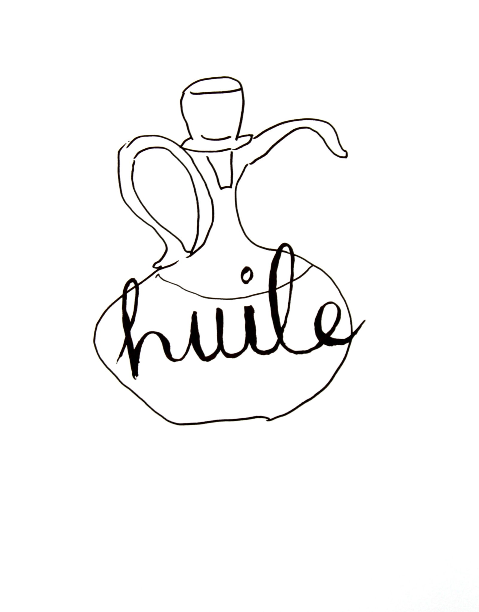 Man Ray - Huile: Artist: Man Ray Title: Huile Year: 1948 Dimensions: 15in. by 11.25in. Edition: From the limited edition of 150 Publisher: Editions Pierre Belfond Paris Suite: Alphabet pour Adultes Medium: Original