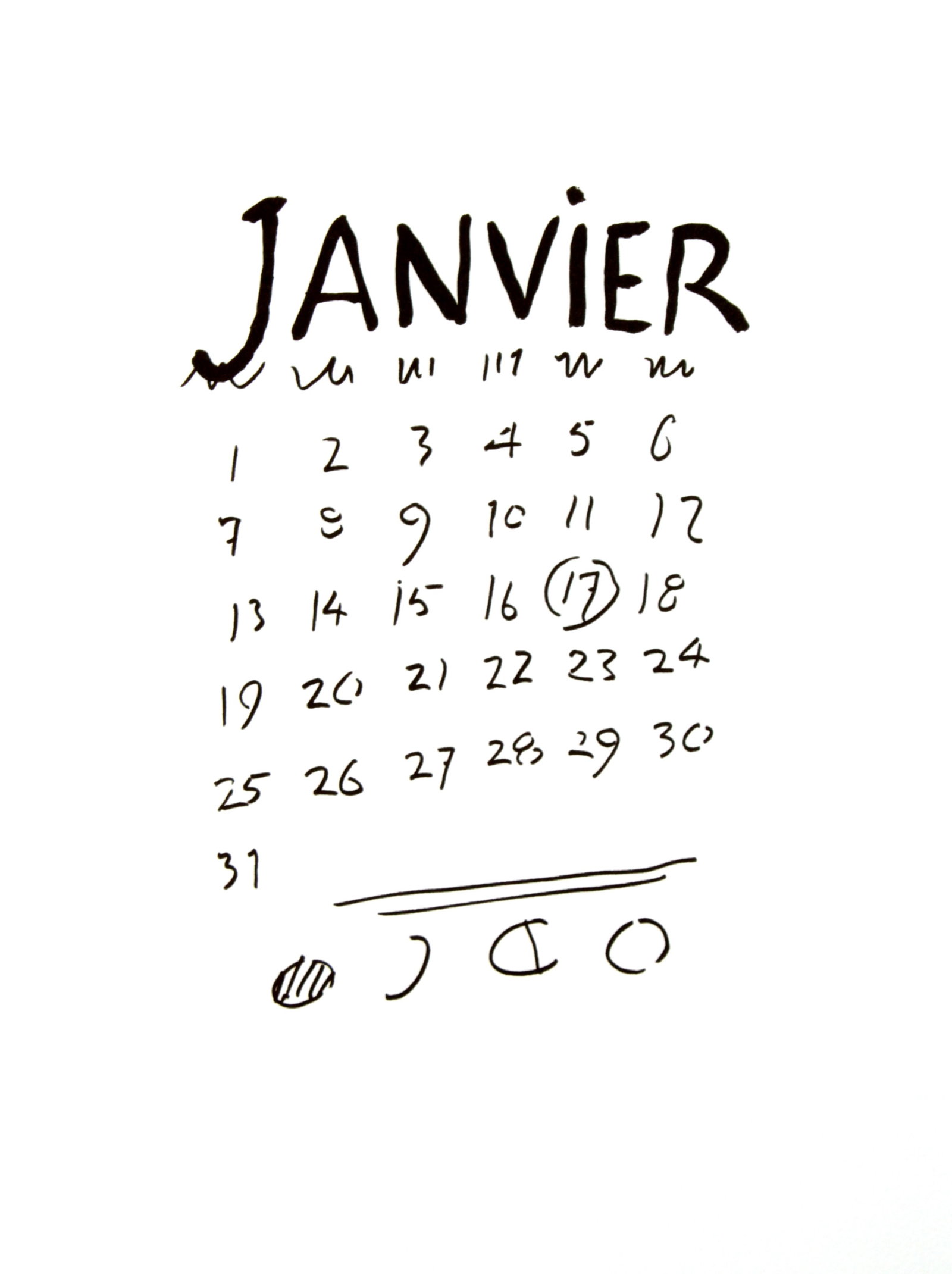 Man Ray - Janvier: Artist: Man Ray Title: Janvier Year: 1948 Dimensions: 15in. by 11.25in. Edition: From the limited edition of 150 Publisher: Editions Pierre Belfond Paris Suite: Alphabet pour Adultes Medium: Original