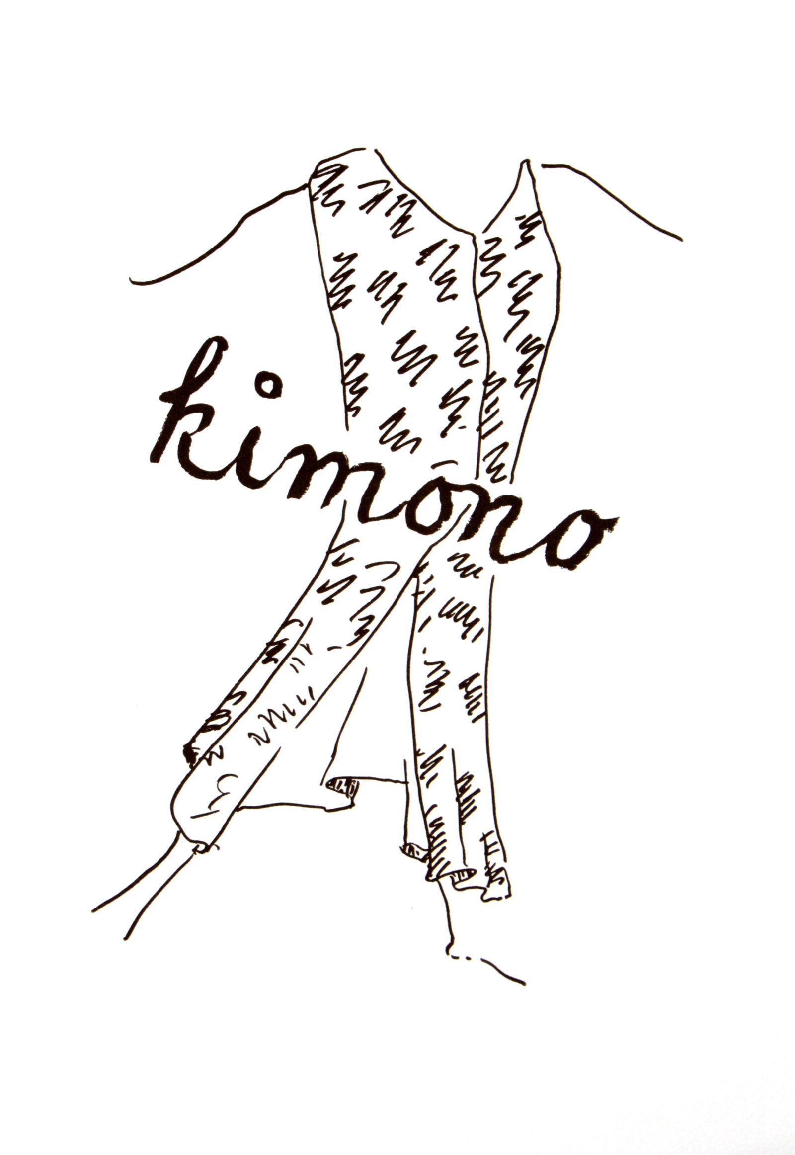 Man Ray - Kimono: Artist: Man Ray Title: Kimono Year: 1948 Dimensions: 15in. by 11.25in. Edition: From the limited edition of 150 Publisher: Editions Pierre Belfond Paris Suite: Alphabet pour Adultes Medium: Original