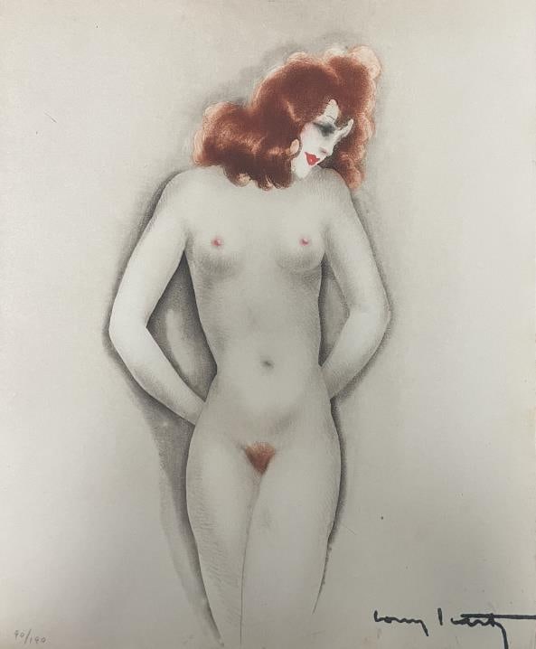 Louis Icart - Little Breasts: Artist: Louis Icart Title: Little Breasts Year: 1945 Dimensions: 8 3/4in. by 10 3/4in. Edition: From the rare limited edition of 190 Suite: La Vie Des Seins Medium: Original gravure etching on paper