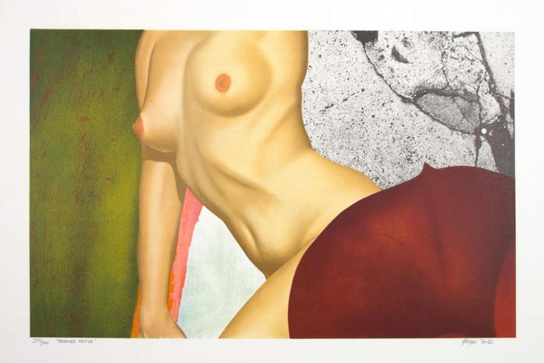 Micheal Knigin - Advance Notice: Artist: Micheal Knigin Title: Advance Notice Year: 1980 Dimensions: 17in. by 26 1/2in. Weight: 0 Edition: From the rare limited edition of 300 Medium: Serigraph in Colors Condition: Excellent