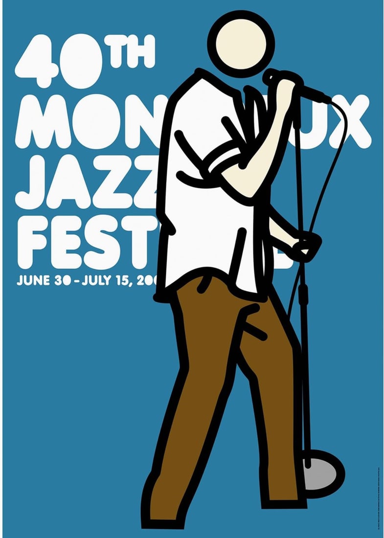 Julian Opie - Montreux Jazz Festival 2006: Artist: Julian Opie Title: Montreux Jazz Festival 2006 Year: 2006 Dimensions: 39.4in. by 27.6in. Edition: From the Rare Limited Edition Publisher: Montreux Jazz Festival Foundation Medium: Original