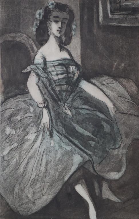 Constantin Guys - Aquarelle: Artist: Constantin Guys Title: Aquarelle Year: 1904 Dimensions: 9 3/8in. by 12 3/8in. Edition: From the rare limited edition Publisher: L'Atelier d'Art Suite: Leau Forte Medium: Original Aquarelle on