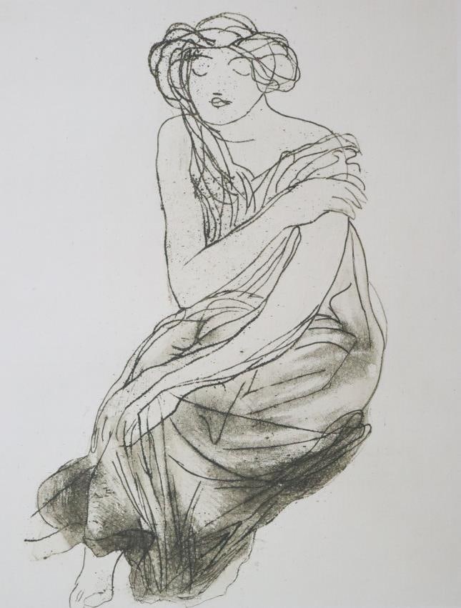 Auguste Rodin - Dessin: Artist: Auguste Rodin Title: Dessin Year: 1904 Dimensions: 9 3/8in. by 12 3/8in. Edition: From the rare limited edition Publisher: L'Atelier d'Art Su