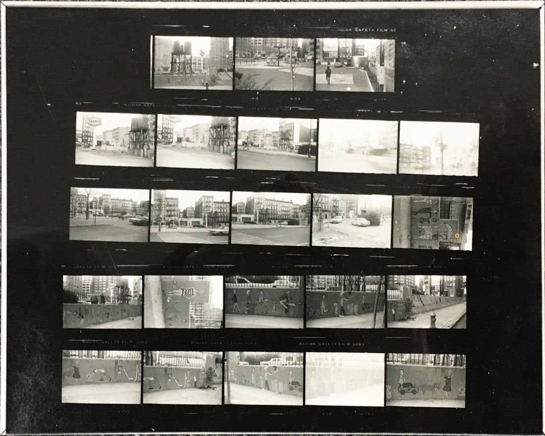James Rizzi - Rizzi Murals Film Negatives: Artist: James Rizzi Title: Rizzi Murals Film Negatives Dimensions: 8in. by 10in. Medium: Black and White Film and Photograph Condition: Excellent Signature Details: Hand Signed by Rizzi Notes: Lot