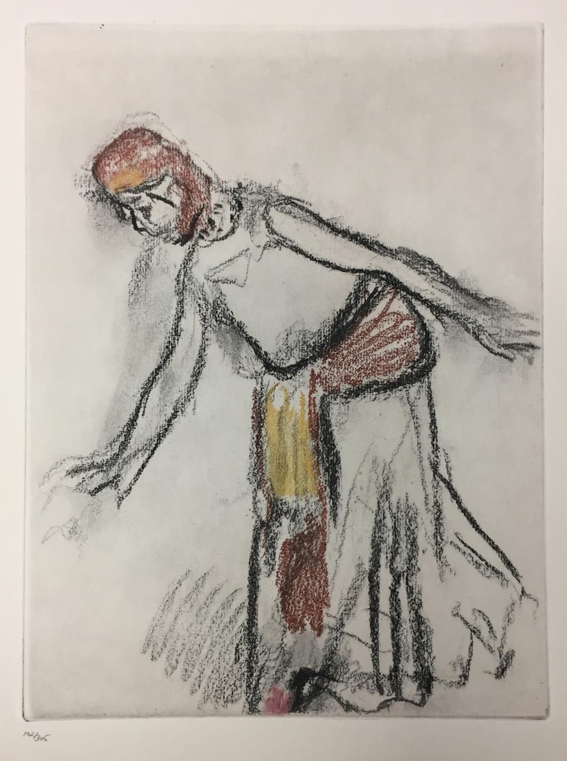 Edgar Degas - Ballerina I From the Danse Dessin: Artist: Edgar Degas Title: Ballerina I From the Danse Dessin Year: 1938 Dimensions: 9.7in. by 12.7in. Edition: From the rare limited edition of 305 Publisher: Ambroise Vollard Editeur; Paris 28 Rue