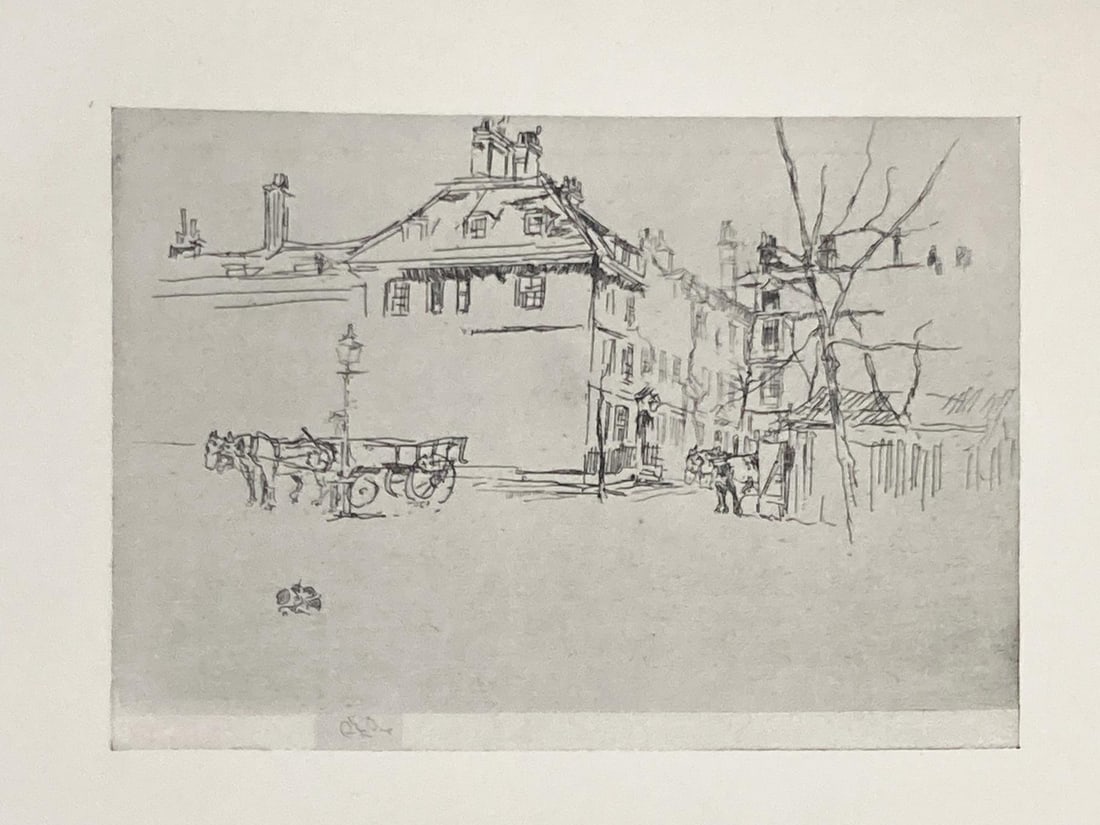 James McNeill Whistler (After) - Temple: Artist: James McNeill Whistler (After) Title: Temple Year: 1922 Dimensions: 14 3/4in. by 11 1/4in. Edition: From the Rare Limited Edition of 200 Publisher: The Studio Ltd. London Suite: The Etchings