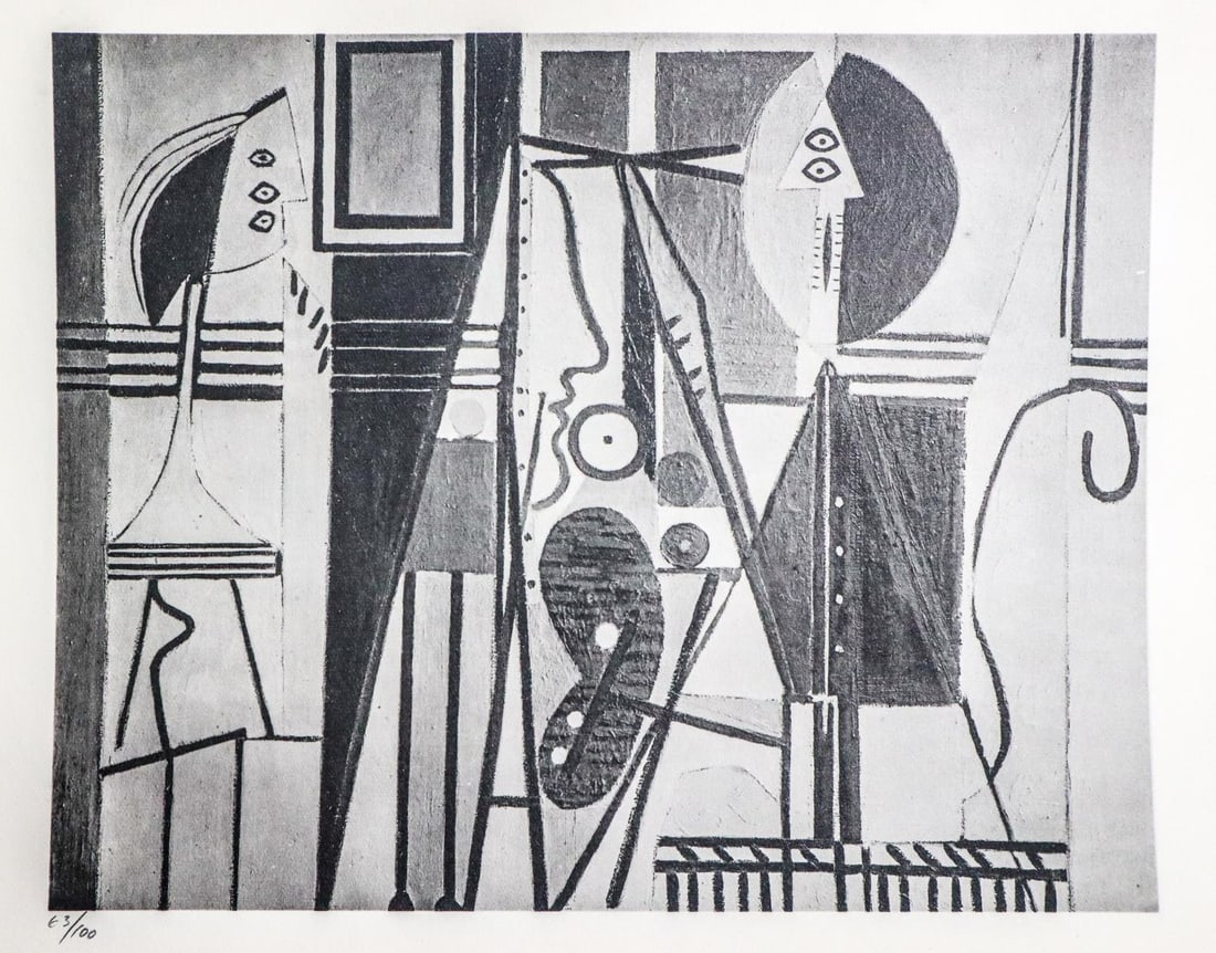 Pablo Picasso - Le verre D'absinthe: Artist: Pablo Picasso Title: Le verre D'absinthe Dimensions: 8.5in. by 11in. Edition: From the rare limited edition Suite: Pablo Picasso by Eugenio D'Ors Medium: Lithograph on paper Condition: