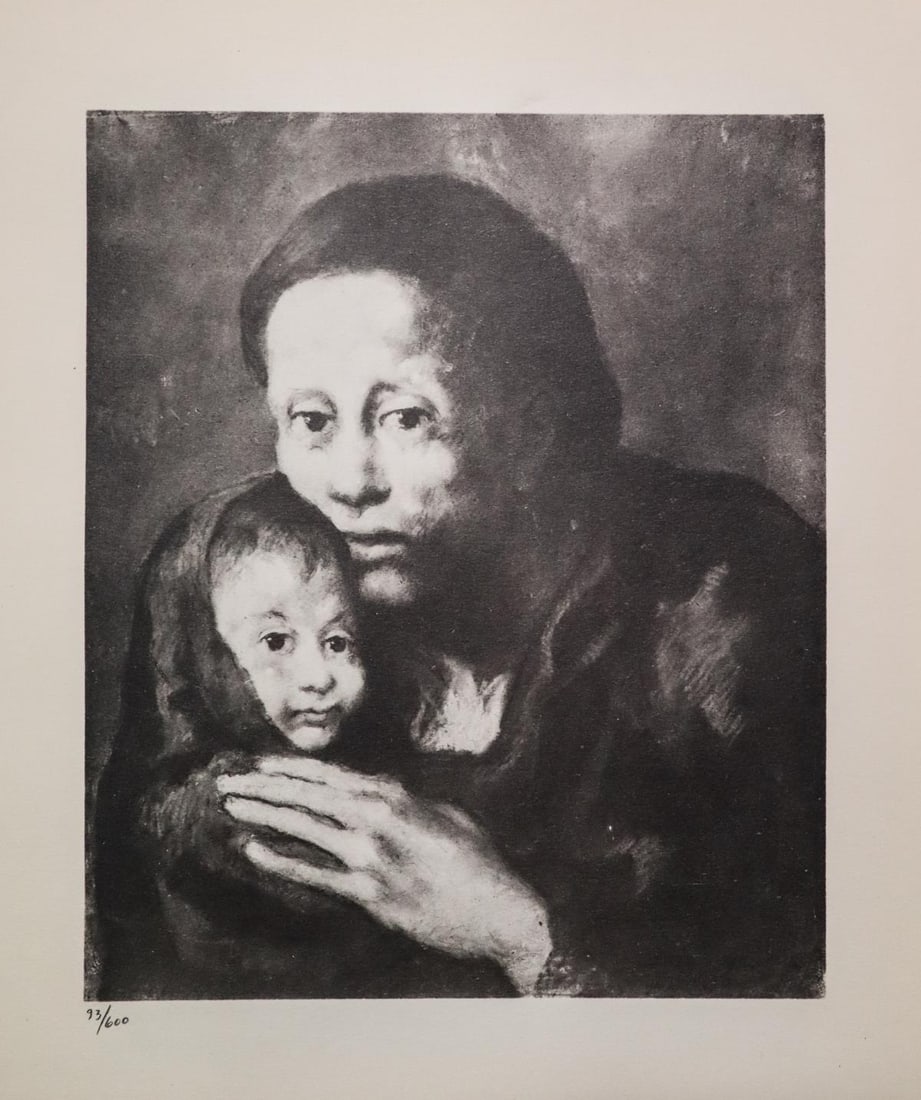 Pablo Picasso - Maternite: Artist: Pablo Picasso Title: Maternite Dimensions: 8.5in. by 11in. Edition: From the rare limited edition of 600 Suite: Pablo Picasso by Eugenio D'Ors Medium: L