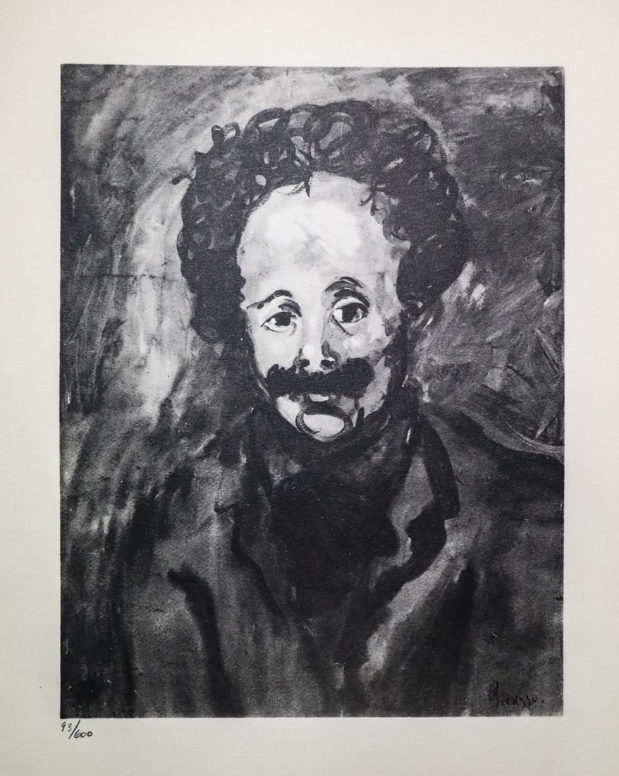 Pablo Picasso - Portrait du peintre juner (After): Artist: Pablo Picasso Title: Portrait du peintre juner Dimensions: 8.5in. by 11in. Edition: From the rare limited edition of 600 Suite: Pablo Picasso by Eugenio D'Ors Medium: Lithograph on paper
