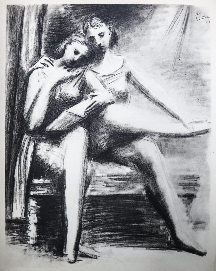 Pablo Picasso - Untitled (After): Artist: Pablo Picasso Title: Untitled Dimensions: 8.5in. by 11in. Edition: From the rare limited edition Suite: Pablo Picasso by Eugenio D'Ors Medium: Lithograph on paper Condition: Excellent