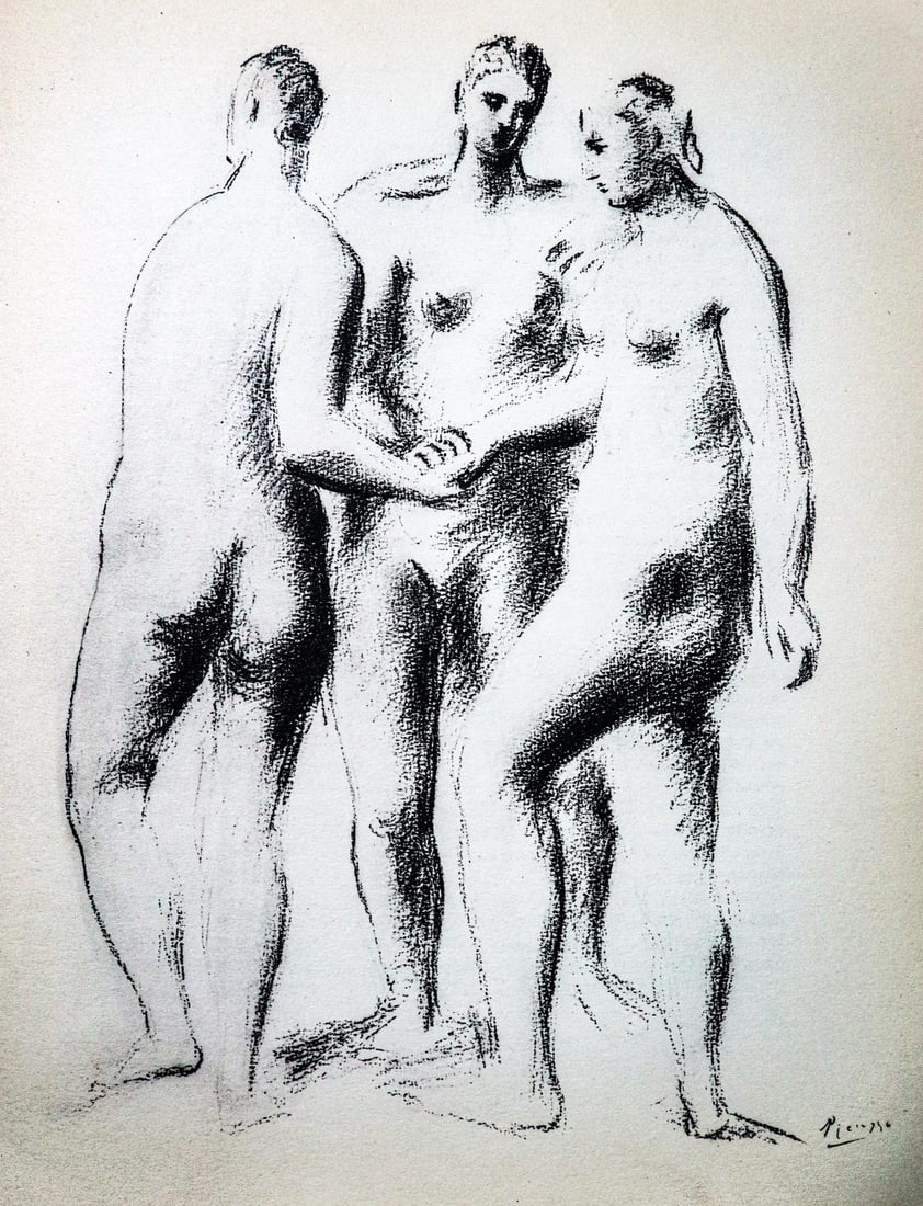 Pablo Picasso - Untitled (After): Artist: Pablo Picasso Title: Untitled Dimensions: 11in. by 8.5in. Edition: From the rare limited edition Suite: Pablo Picasso by Eugenio D'Ors Medium: Lithogra