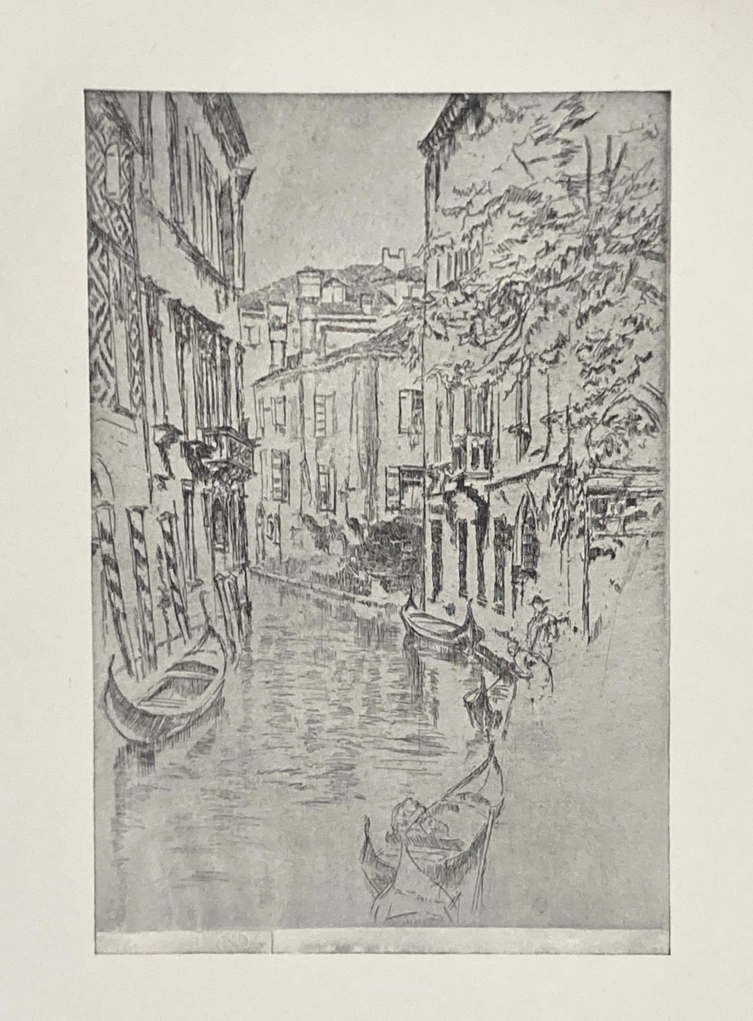 James McNeill Whistler (After) - Quiet Canal: Artist: James McNeill Whistler (After) Title: Quiet Canal Year: 1922 Dimensions: 14 3/4in. by 11 1/4in. Edition: From the Rare Limited Edition of 200 Publisher: