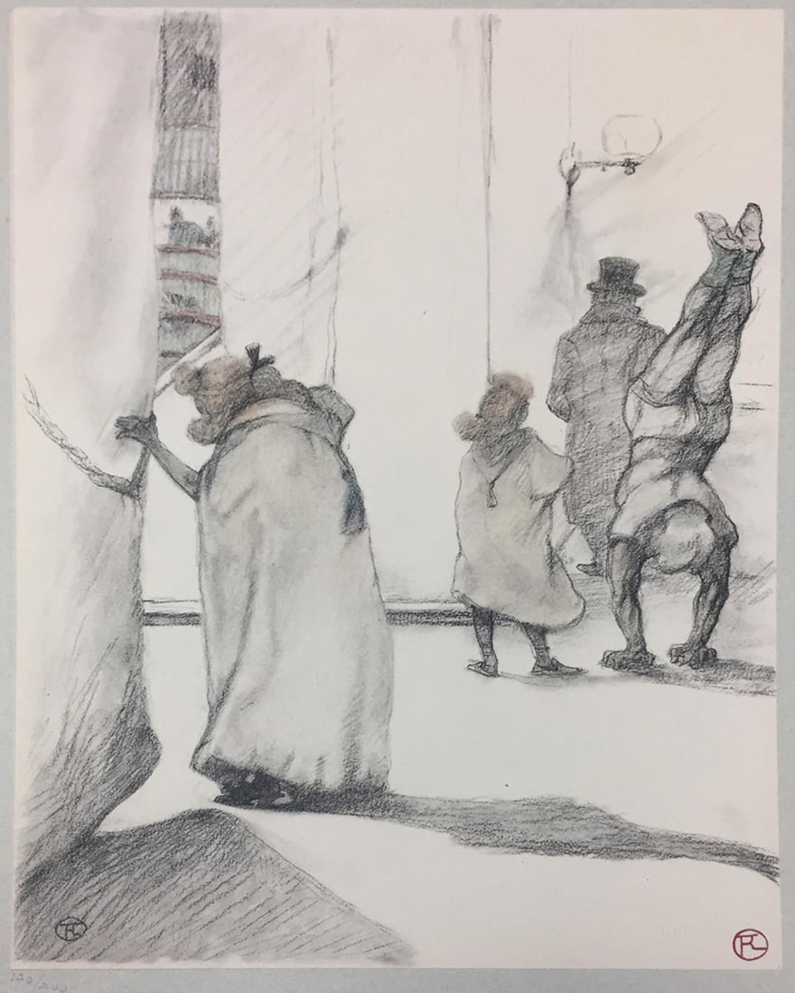 Henri Toulouse-Lautrec - Dans les Coulisses - L'Attente: Artist: Henri Toulouse-Lautrec Title: Dans les Coulisses - L'Attente Year: 1908 Dimensions: 17in. by 12 3/8in. Edition: From the Rare Limited Edition of 200 Publisher: Labraire de France Suite: Au