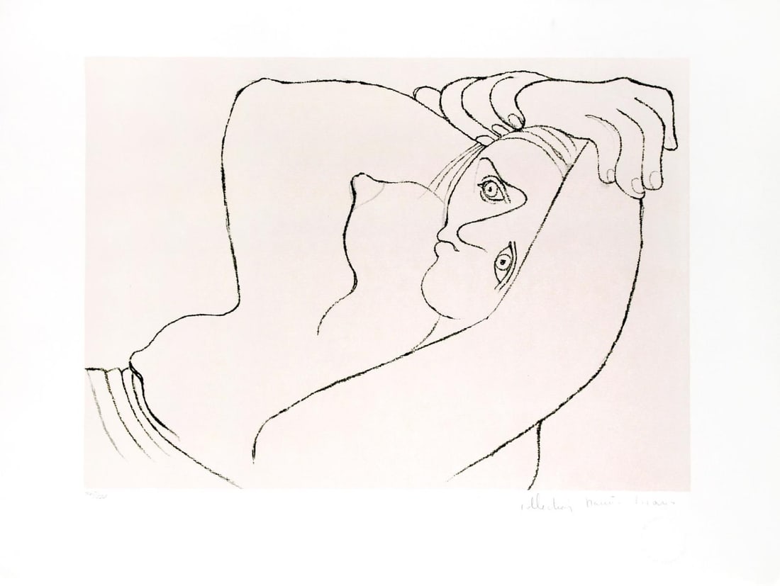 Pablo Picasso (After) - Femme Couchee: Artist: Pablo Picasso (After) Title: Femme Couchee Year: 1979-82 Dimensions: 22in. by 29in. Edition: from the limited edition of 500 Publisher: Picasso Estate Medium: Original lithograph on Arches