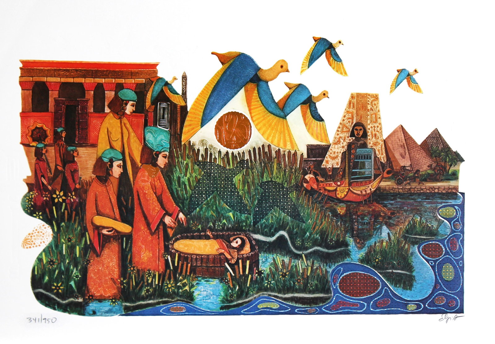 Amram Ebgi - Egyptians Embrace Moses (1 of 1)
