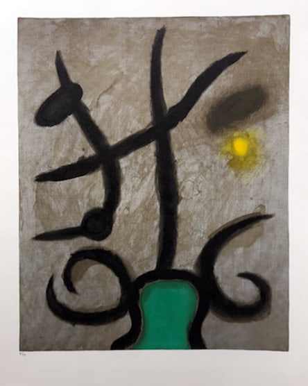 Joan Miro - Untitled 3.2 (from Femme portfolio): Artist: Joan Miro Title: Untitled 3.2 (from Femme portfolio) Year: 1965 Dimensions: 23 x 17 3/4 in. Edition: From the limited edition of 50 Publisher: Maeght Ed