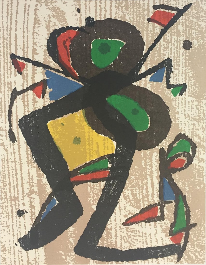 Joan Miro - Graveur III: Artist: Joan Miro Title: Graveur III Year: 1984 Dimensions: 13in. by 10 1/4in. Edition: From the Rare Limited Edition of 2700 Suite: Graveur Medium:<