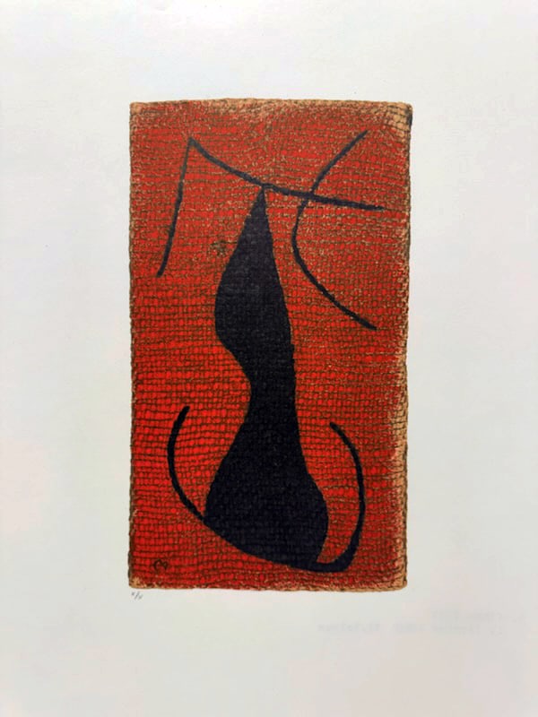 Joan Miro - Untitled 2.9 (from Femme portfolio): Artist: Joan Miro Title: Untitled 2.9 (from Femme portfolio) Year: 1965 Dimensions: 23 x 17 3/4 in. Edition: From the limited edition of 50 Publisher: Maeght Ed