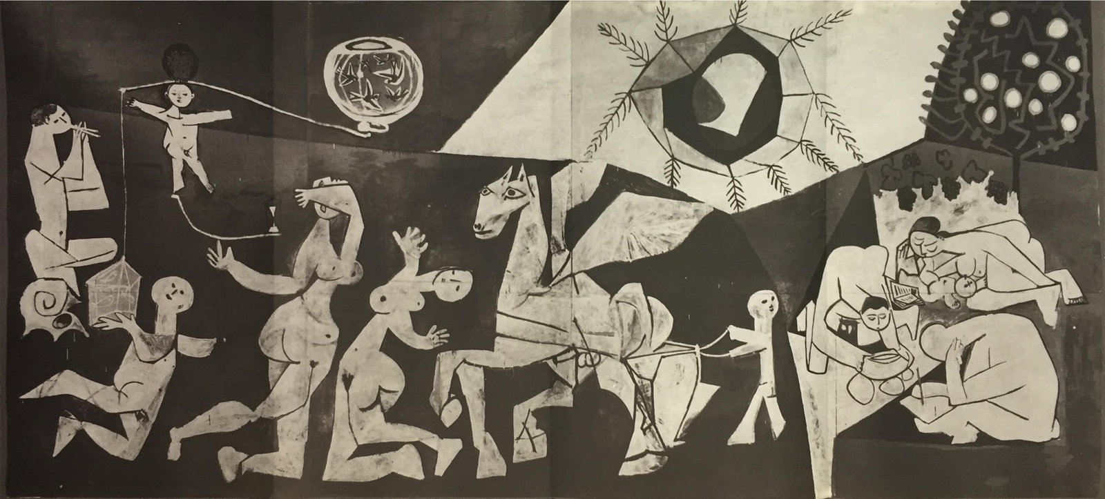 Pablo Picasso (After) - Peace (Black and Bhite): Artist: Pablo Picasso (After) Title: Peace (Black and White) Year: 1954 Dimensions: 14in. by 31in. Edition: from the rare limited edition Publisher: Mourlot Fre