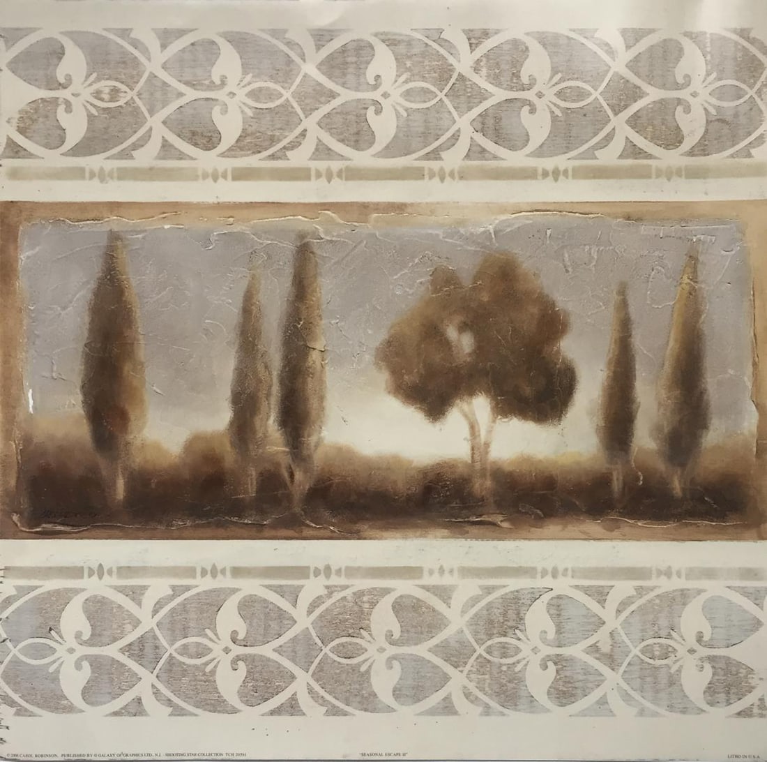 Carol Robinson - Seasonal Escape II: Artist: Carol Robinson Title: Seasonal Escape II Year: 2006 Dimensions: 16in. by 16in. Edition: From the Rare Limited Edition Publisher: Galaxy of Graphics Ltd.