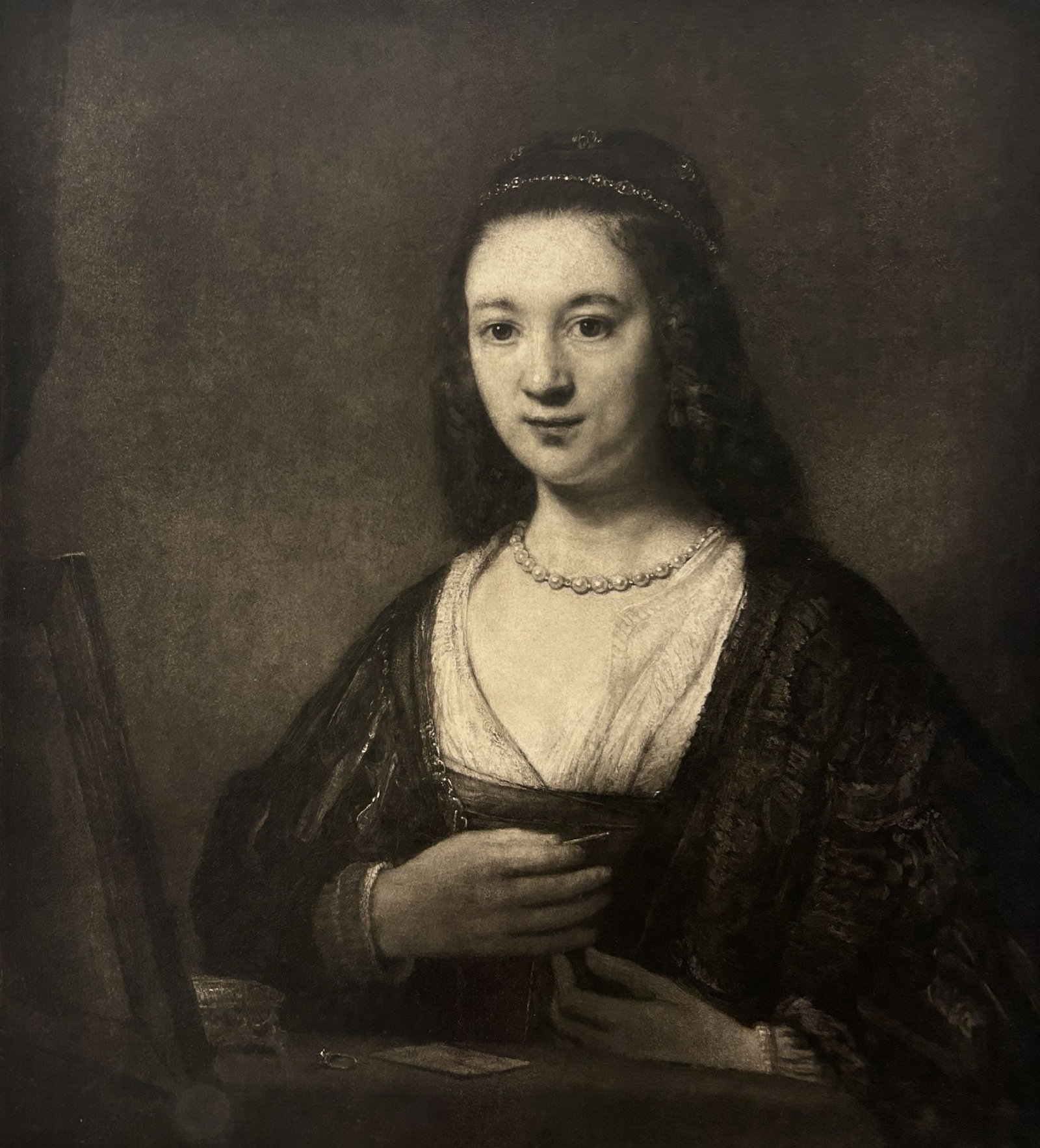 Rembrandt van Rijn (After) - Young Woman At Her Toilet: Artist: Rembrandt van Rijn (After) Title: Young Woman At Her Toilet Year: 1898 Dimensions: 26 7/8 x 20 7/8 in. Edition: from the limited edition Publisher: Sche