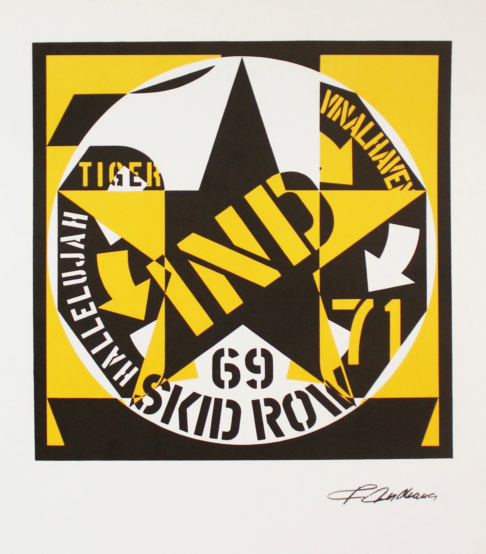 Robert Indiana - 69 Skid Row (1 of 1)
