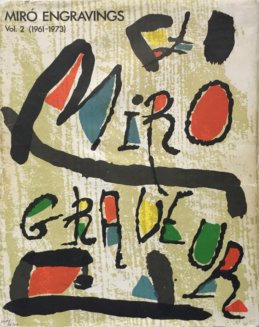 Joan Miro - Graveur Cover (Vol. 2): Artist: Joan Miro Title: Graveur Cover (Vol. 2) Year: 1984 Dimensions: 13in. by 10 1/4in. Edition: From the Rare Limited Edition of 2700 Suite: Graveur