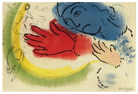 Marc Chagall - L'Ecuyere: Artist: Marc Chagall Title: L'Ecuyere Year: 1946-1956 Dimensions: 21 x 15 in. Edition: From the rare limited edition Suite: Derriere Le Miroir. 10 Me