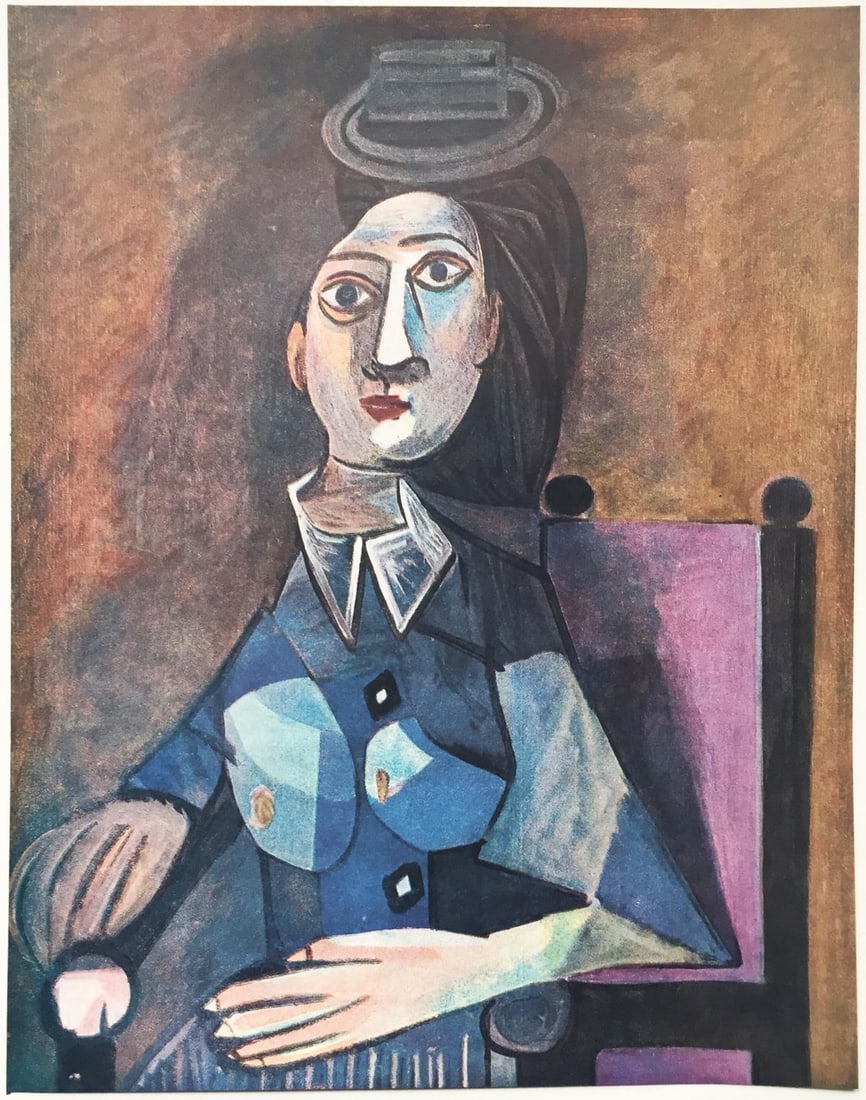 Pablo Picasso (After)- Portrait (VIII): Artist: Pablo Picasso(After) Title: Portrait (VIII) Year: 1946 Dimensions: 14 3/4in. by 10 7/8in. Edition: From the Rare Limited Edition Publisher: Les Editions
