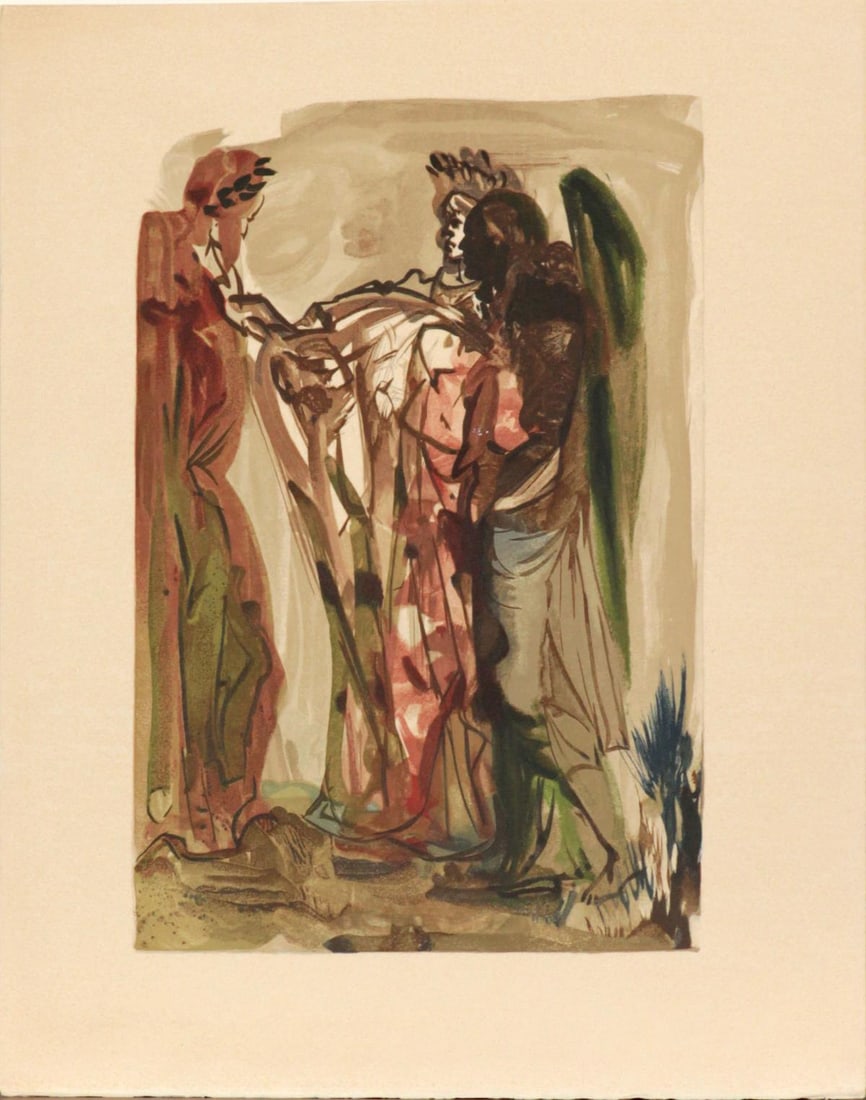Salvador Dali - The Proud Ones: Artist: Salvador Dali Title: The Proud Ones Year: 1964 Dimensions: 13in. by 10in. Edition: A unique and original work of art Publisher: Les Heures Claires Paris