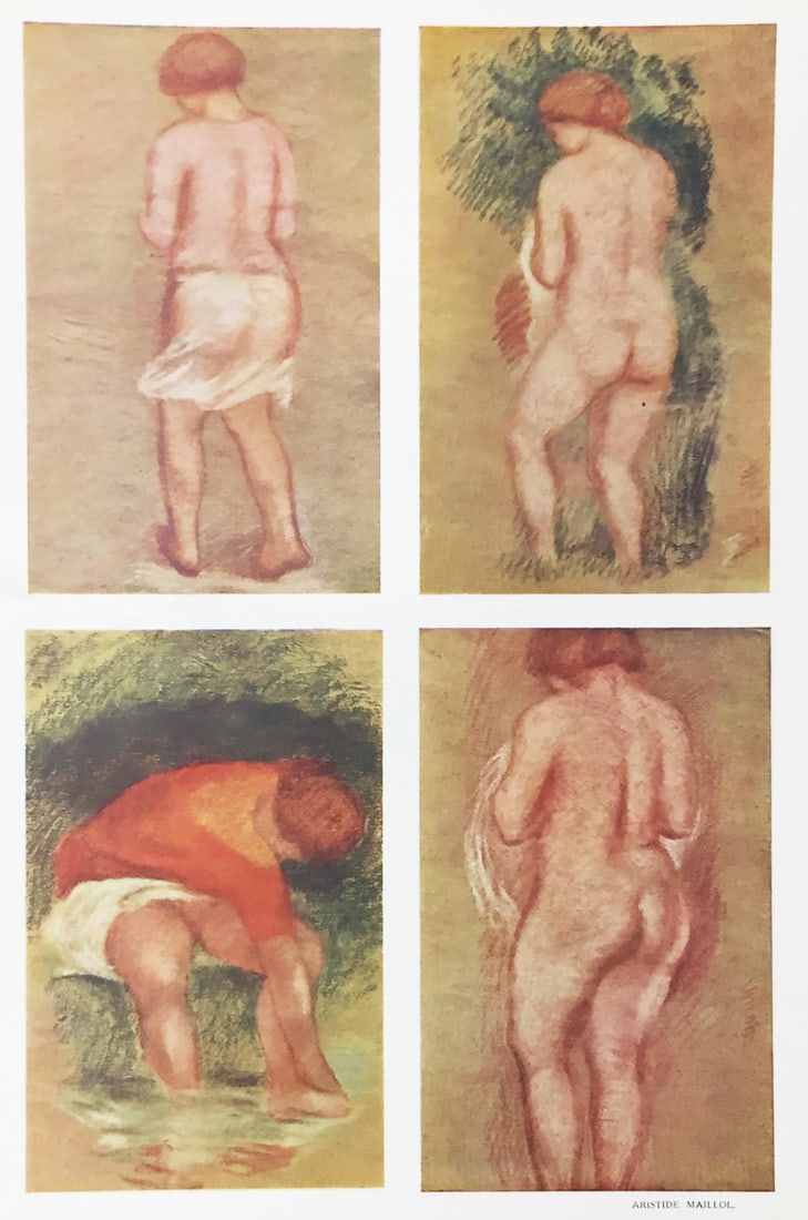 Aristide Maillol - Four Nude Pastels: Artist: Aristide Maillol Title: Four Nude Pastels Year: 1937 Dimensions: 14in. by 10in. Weight: 0 Edition: From the rare limited edition Publisher:</