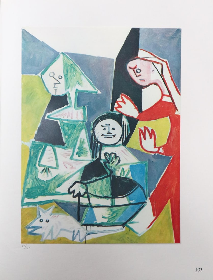 Pablo Picasso (After) - Les Menines VII: Artist: Pablo Picasso (After) Title: Les Menines VII Year: 1957 Dimensions: 7.5in. by 9in. Edition: From the rare limited edition of 100 Publisher: Editions Cercle D'art Paris Suite: Les Menines Et