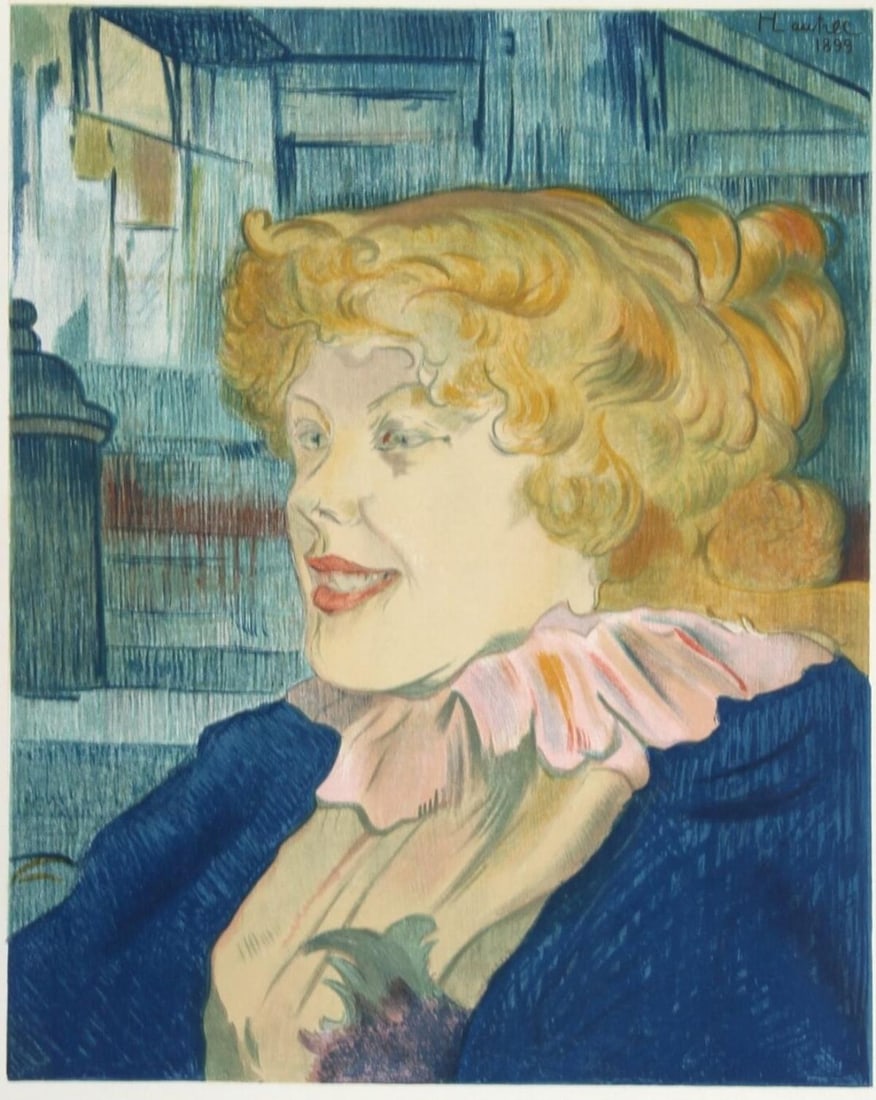 Henri Toulouse-Lautrec (After) - The Lady of the Star: Artist: Henri Toulouse-Lautrec (After) Title: The Lady of the Star Harbour Dimensions: 16in. by 13in. Edition: From the rare limited edition Publisher: Mourlot Paris Medium: Lithograph on paper