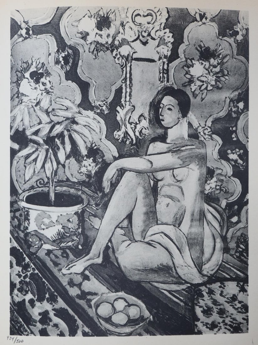Henri Matisse - Untitled XIII from"XX Siecle No .4" (After): Artist: Henri Matisse Title: Untitled XIII from"XX Siecle No .4" Year: 1927 Dimensions: 11in. by 8.75in. Edition: From the rare limited edition of 500 Publisher:
