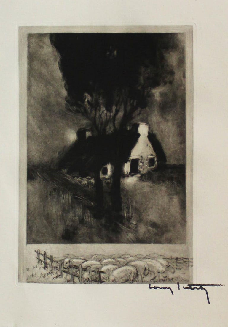 Louis Icart - Untitled I from Le Sixieme Mariage de: Artist: Louis Icart Title: Untitled I from Le Sixieme Mariage de Barbe Bleue Year: 1938 Dimensions: 10in. by 13in. Edition: From the Rare Limited Edition of 45 Publisher: Le Vasseur et Cie. Paris