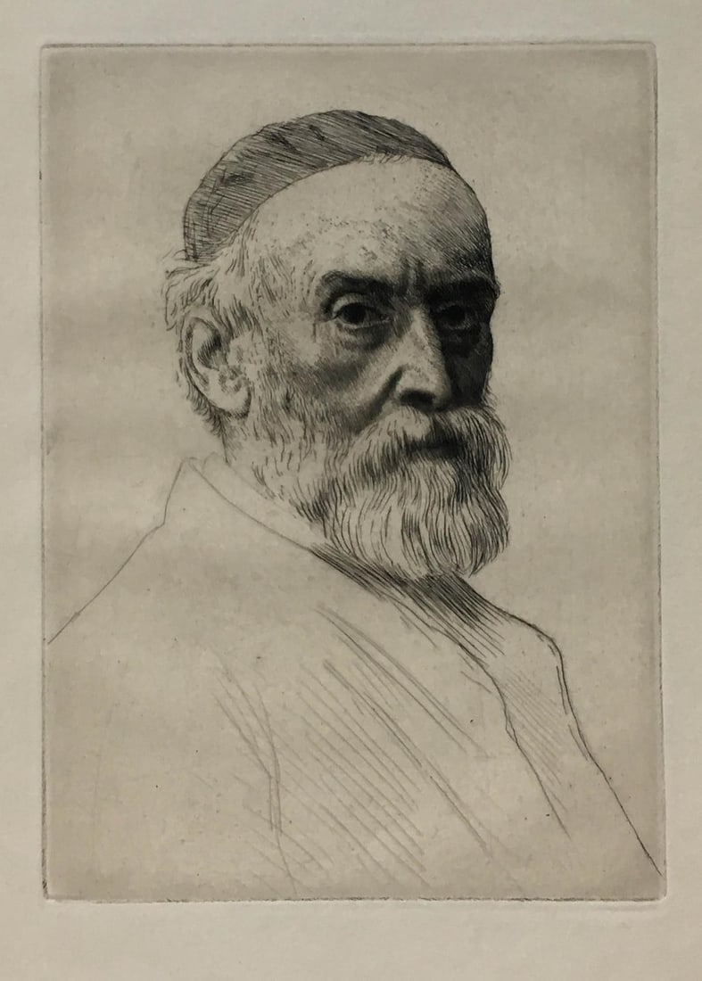 Alphonse Legros - Portrait of George Frederick Watts (1 of 1)