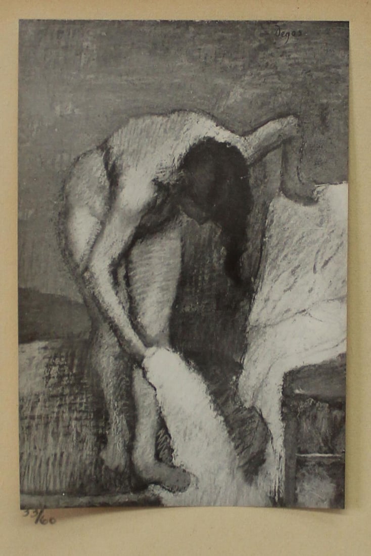 Edgar Degas (after) - Etude: Artist: Edgar Degas (after) Title: Etude Year: 1919 Dimensions: 7.5in. by 10in. Edition: from the rare limited edition of 60 Publisher: Imprimerie J. Langlois in Faubourg St-Martin Paris. Suite: Dans