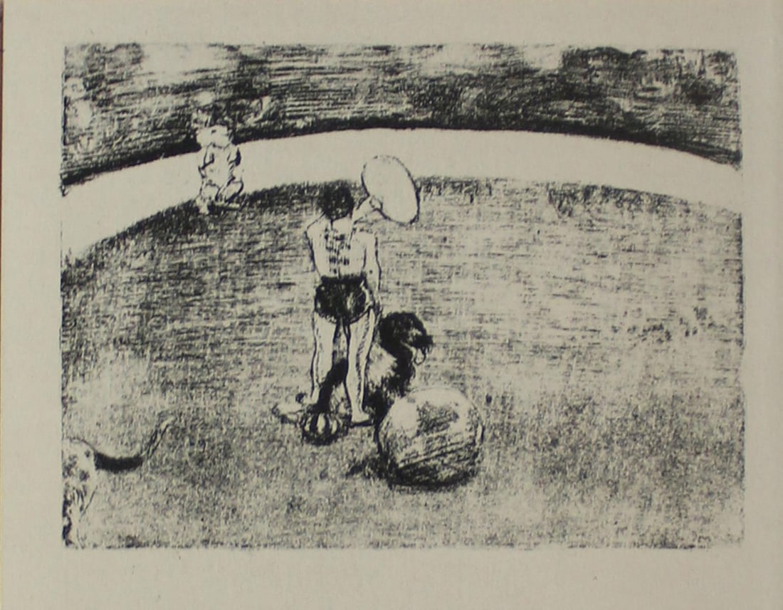 Edgar Degas (after) - Au Cirque: Artist: Edgar Degas (after) Title: Au Cirque Year: 1919 Dimensions: 4.25in. by 5 3/8in. Edition: from the rare limited edition of 60 Publisher: Imprimerie J. La
