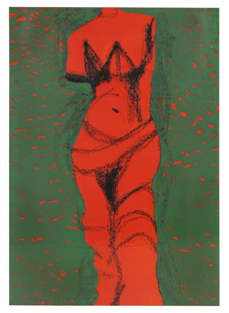 Jim Dine - Nine Views of Winter 2: Artist: Jim Dine Title: Nine Views of Winter 2 Year: 1985 Dimensions: 54 1/2 x 37 in. Edition: 18 from the limited edition of 24 Publisher: co-published by Pace Editions, Inc., New York and