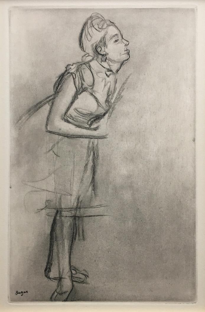 Edgar Degas - From the Danse Dessin.: Edgar Degas - From the Danse Dessin