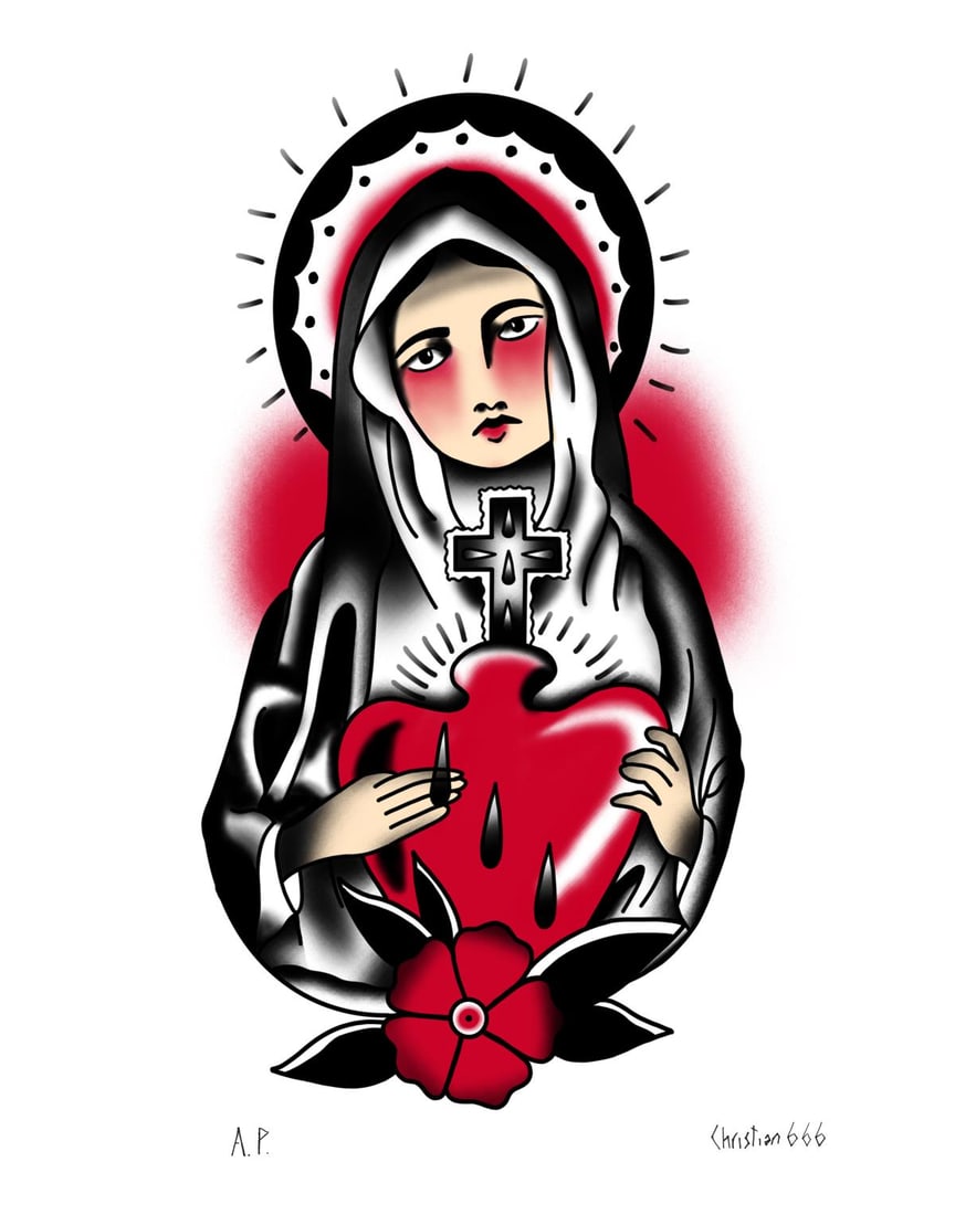 Christian666 - Saint Bibiana: Artist: Christian666 Title: Saint Bibiana Year: 2012 Dimensions: 11in. by 14in. Edition: Numbered From the Rare Limited Edition of 10 Plus Proofs Medium: Origin