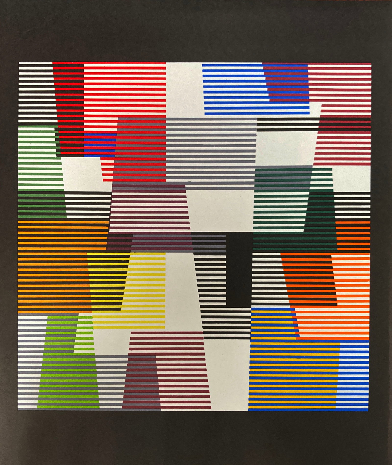 Yaacov Agam - XXe Siecle: Artist: Yaacov Agam Title: XXe Siecle Year: 1980 Dimensions: 9in. x 12in. Edition: From the rare limited edition Publisher: XXe Siecle Suite: XXe Siecle Medium: Lithograph Condition: Excellent Comes