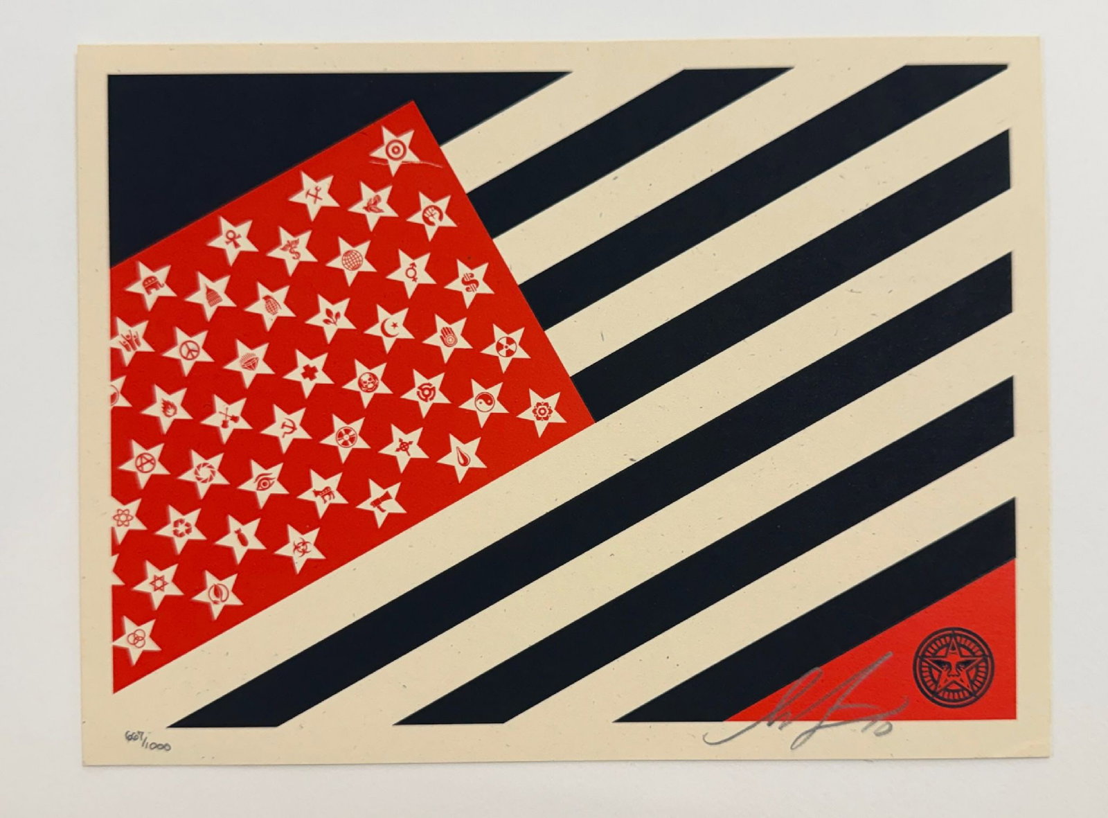 Shepard Fairey - Mayday Flag (1 of 1)