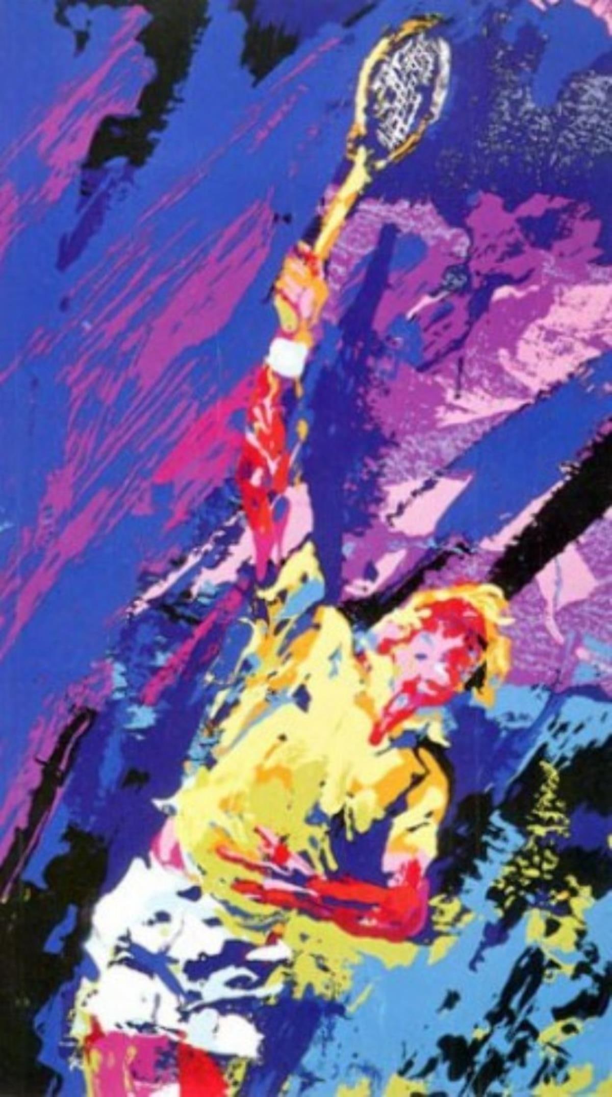 LeRoy Neiman - Classic Serve: Artist: LeRoy Neiman Title: Classic Serve Year: 1974 Dimensions: 24in. by 18in. Edition: From the Rare Limited Edition Medium: Original Serigraph on Paper Condition: Excellent Signature Details: Hand