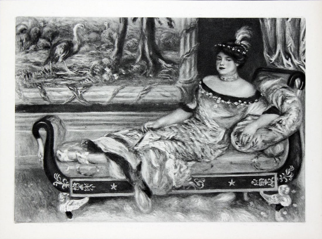 Pierre-Auguste Renoir - Madame de Galea 1919: Title: Madame de Galea Artist: Pierre-Auguste Renoir Dimensions: 8.5 x 11.25 Medium: Original heliogravure on paper Year: 1919 Edition: From the limited edition Publisher: Ambroise Vollard; Paris,
